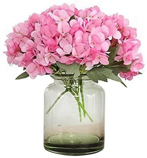 Nettenevime Yapay Çiçek Ortanca Çiçeği Demeti 43 cm Pembe - Resim 2