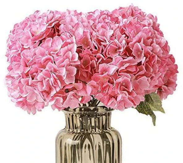 Nettenevime Yapay Çiçek Ortanca Çiçeği Demeti 43 cm Pembe - Resim 5