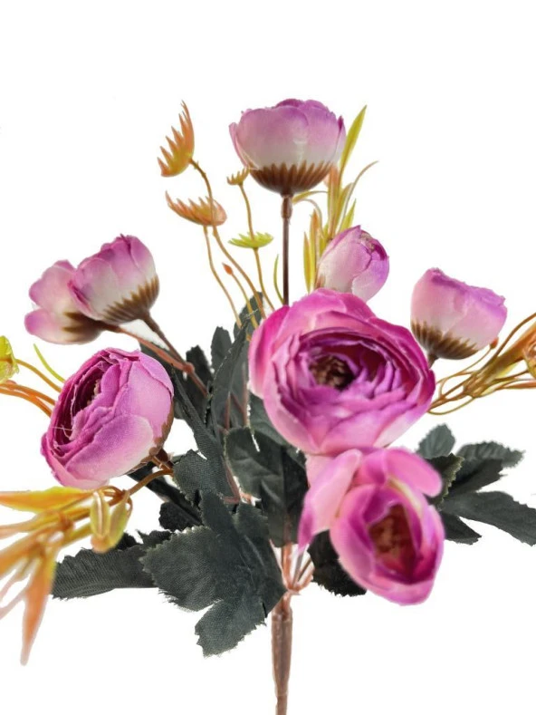 Nettenevime Yapay Çiçek Erengül Demeti 5 Dallı Lila - 3