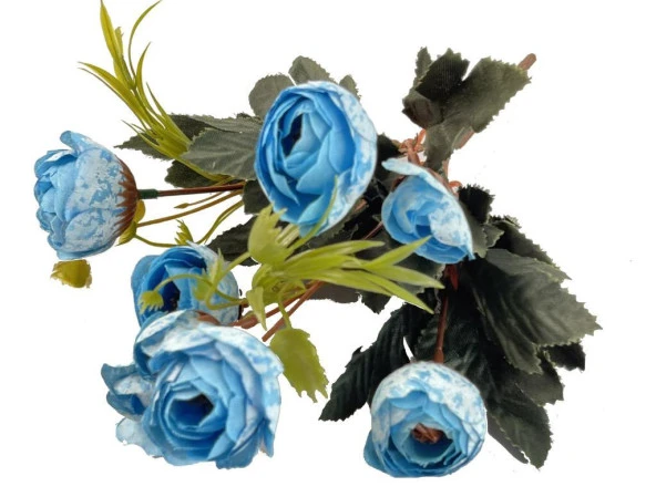 Nettenevime Yapay Çiçek Erengül Demeti 5 Dallı Mavi Açık - Resim 3