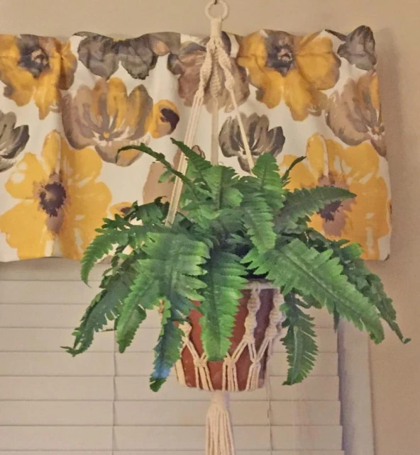 Nettenevime Yapay Çiçek Aşk Merdiveni Açık Yeşil Eğrelti Otu Bitkisi 24 Yaprak 55cm Yapay Bitki - 2