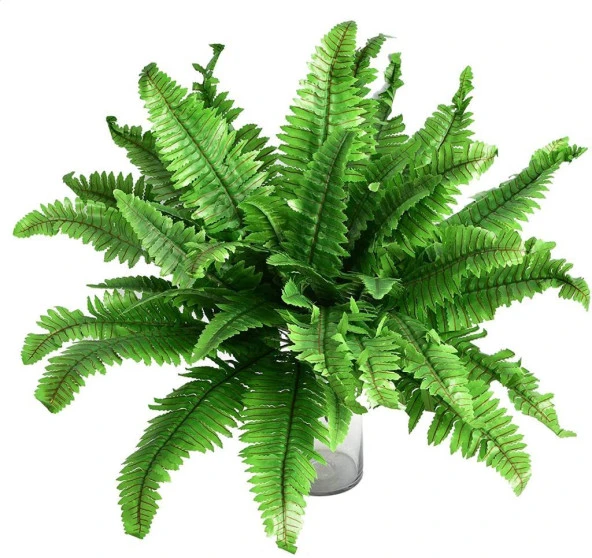 Nettenevime Yapay Çiçek Aşk Merdiveni Açık Yeşil Eğrelti Otu Bitkisi 24 Yaprak 55cm Yapay Bitki - 7