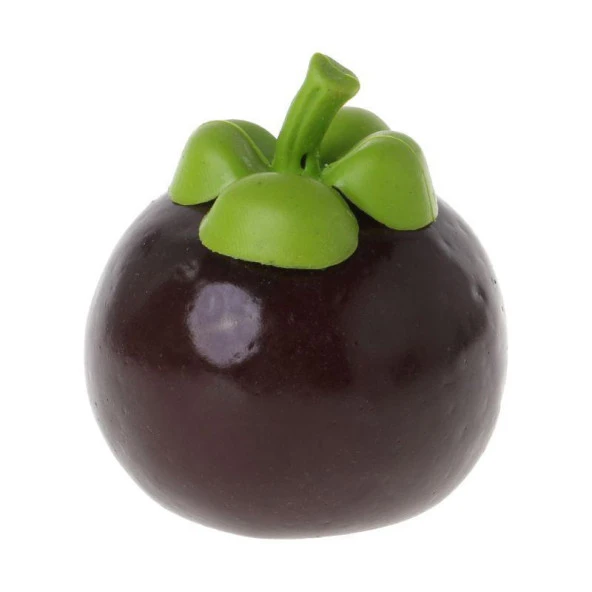 Nettenevime Yapay Meyve Mangosteen Tropik Meyve 8*7cm 1adet