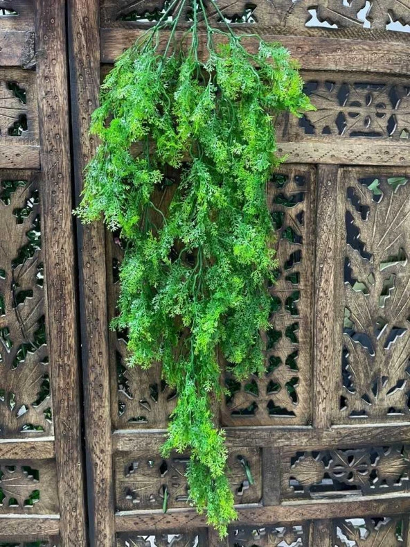 Nettenevime Yapay Çiçek Sarkan Fesleğen 5 Dal 60cm Yeşil Yapay Sarmaşık - Resim 4