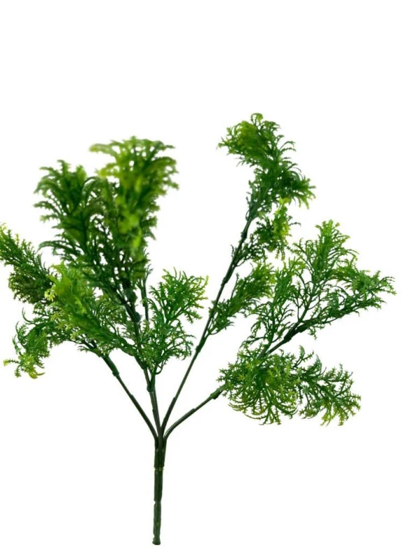 Nettenevime Yapay Çiçek Fesleğen Demeti Yeşil Dekoratif Yapay Bitki fsl2 - 2