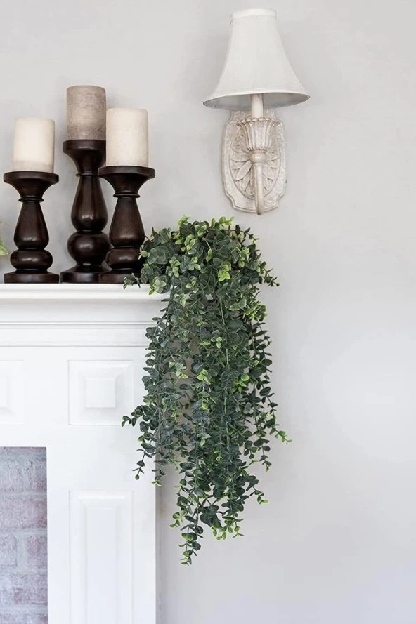 Nettenevime Yapay Çiçek Sarkan Şimşir Okaliptus Jumbo Boy 75*35cm Yapay Sarmaşık - Resim 8