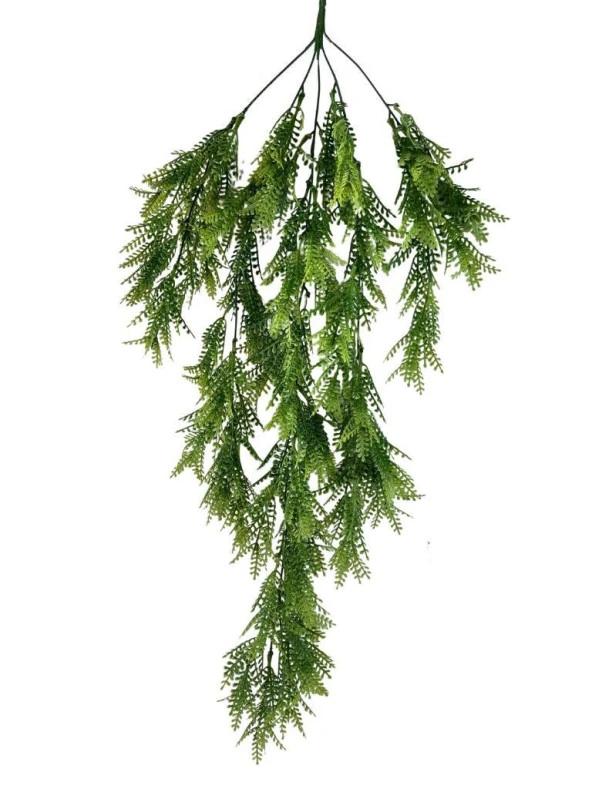 Nettenevime Yapay Çiçek Sarkan Çiçek Yeşil Açık Fern725 Yapay Sarmaşık  70*30cm UV Katkılı Güneşe Dayanıklı - Resim 4