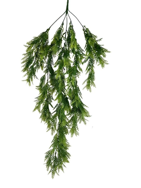 Nettenevime Yapay Çiçek Sarkan Çiçek Yeşil Açık Fern725 Yapay Sarmaşık  70*30cm UV Katkılı Güneşe Dayanıklı - Resim 5