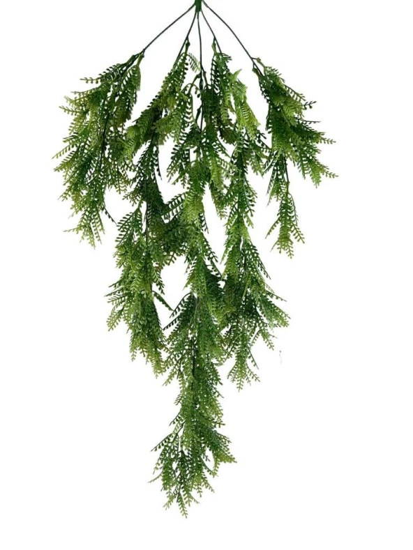 Nettenevime Yapay Çiçek Sarkan Çiçek Yeşil Açık Fern725 Yapay Sarmaşık  70*30cm UV Katkılı Güneşe Dayanıklı - Resim 7