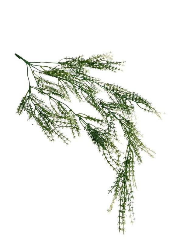 Nettenevime Yapay Çiçek Sarkan Çiçek Yeşil Beyaz Kılçık Yapay Sarmaşık  60*30cm UV Katkılı Güneşe Dayanıklı - Resim 2
