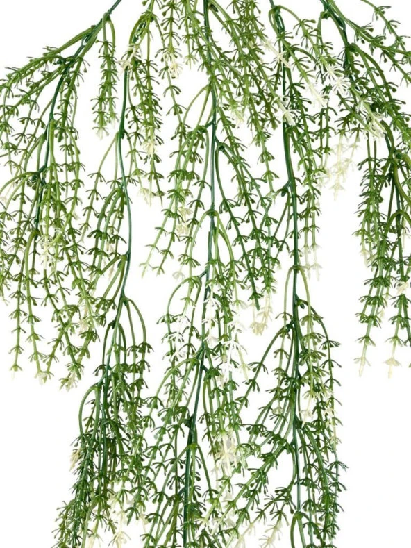 Nettenevime Yapay Çiçek Sarkan Çiçek Yeşil Beyaz Kılçık Yapay Sarmaşık  60*30cm UV Katkılı Güneşe Dayanıklı - Resim 4