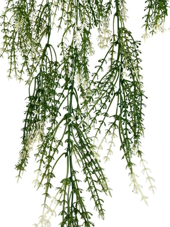 Nettenevime Yapay Çiçek Sarkan Çiçek Yeşil Beyaz Kılçık Yapay Sarmaşık  60*30cm UV Katkılı Güneşe Dayanıklı - Resim 5