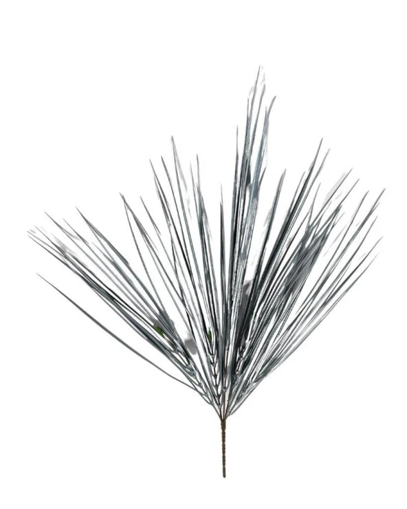 Nettenevime Yapay Çiçek Gümüş Renk Grass Saz 50cm Bitki Yapay Çiçek Dekor Çiçeği Uzun Ot - Resim 4