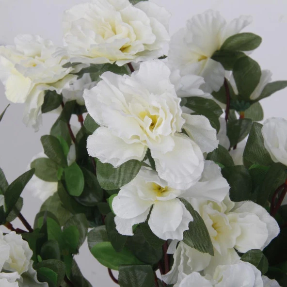 Nettenevime Yapay Çiçek Beyaz Açelya Demeti 7 Dallı 33*20cm - Resim 8