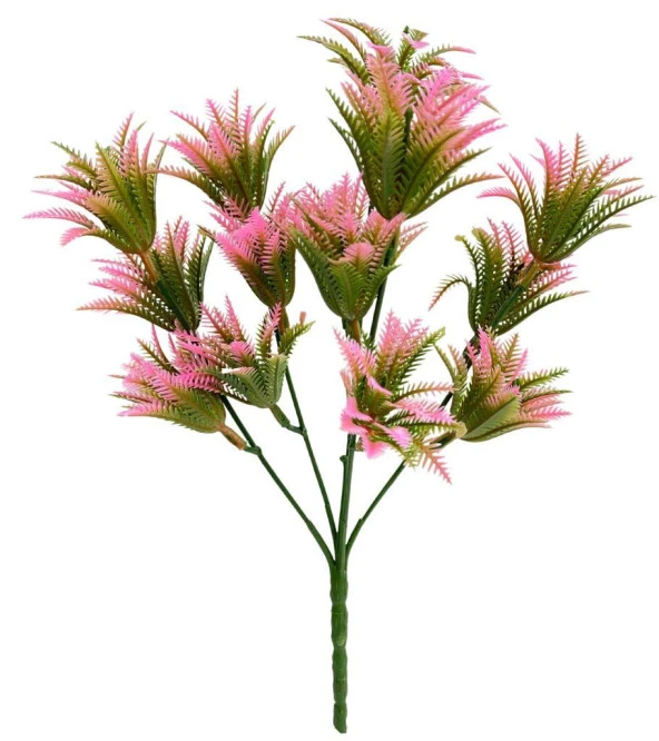 Nettenevime Yapay Çiçek Plastik Demet Pembe Mini Sıkas Demeti Garnitür Aradal Dekoratif Yapay Bitki ürün görseli