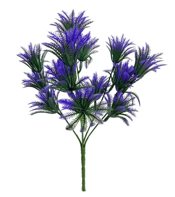 Nettenevime Yapay Çiçek Plastik Demet Mor Mini Sıkas Demeti Garnitür Aradal Dekoratif Yapay Bitki ürün görseli 1