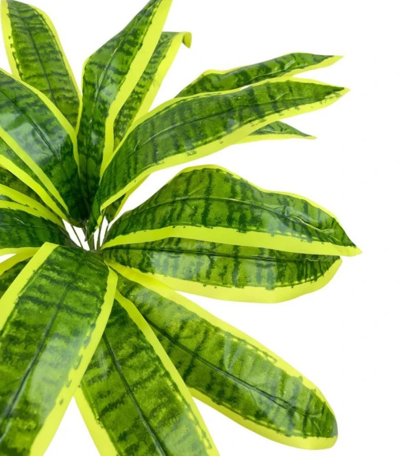 Nettenevime Yapay Çiçek Dracaena Massengena Yaprağı Demeti 11 Yapraklı 40*50cm Dik Duvar Çiçeği Yapay Bitki - Resim 5