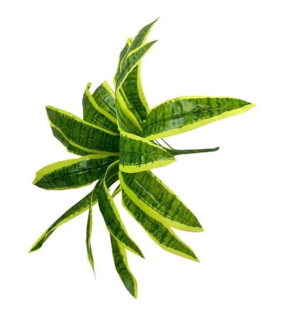 Nettenevime Yapay Çiçek Dracaena Massengena Yaprağı Demeti 11 Yapraklı 40*50cm Dik Duvar Çiçeği Yapay Bitki - Resim 6