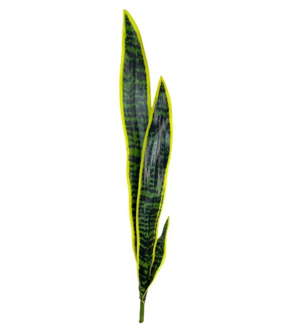 Nettenevime Yapay Çiçek Sansevieria Yeşil Kılıç Çiçeği 4 Adet 65cm Salon Çiçeği Yapay Bitki