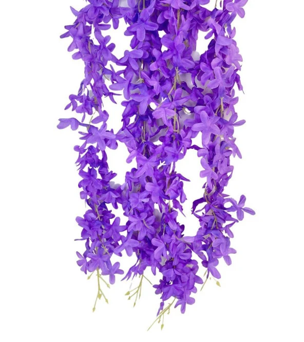 Nettenevime Yapay Çiçek Sarkan 4 Dallı Akasya 70cm MOR - Resim 2