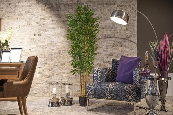 Nettenevime Yapay Bambu Ağacı 210cm Siyah Saksılı 7 dallı - Resim 5