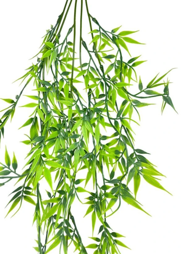 Nettenevime Yapay Çiçek Sarkan Bambu 60cm 5Dallı ty123 Yapay Sarmaşık Yeşil - 2