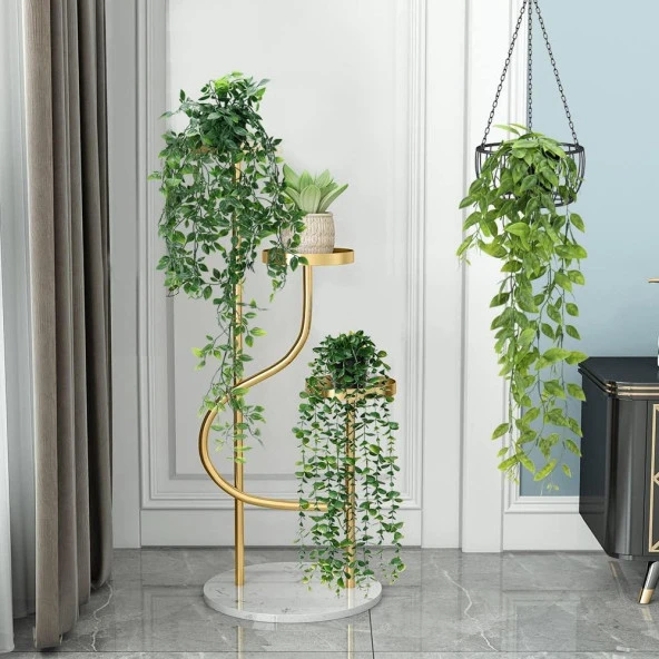 Nettenevime Yapay Çiçek Sarkan Fejka 60cm 5Dallı ty122 Yapay Sarmaşık Yeşil - Resim 7