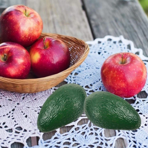 Nettenevime Yapay Meyve Avokado Fake Fruit - Resim 7