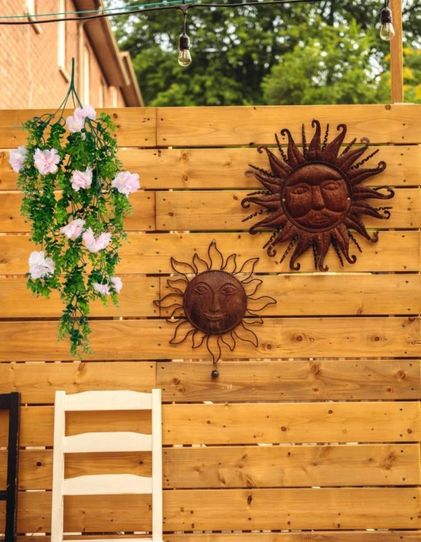 Nettenevime Yapay Çiçek Sarkan Pembe Çiçekli Şimşir Okaliptus Yapay Sarmaşık - Resim 2