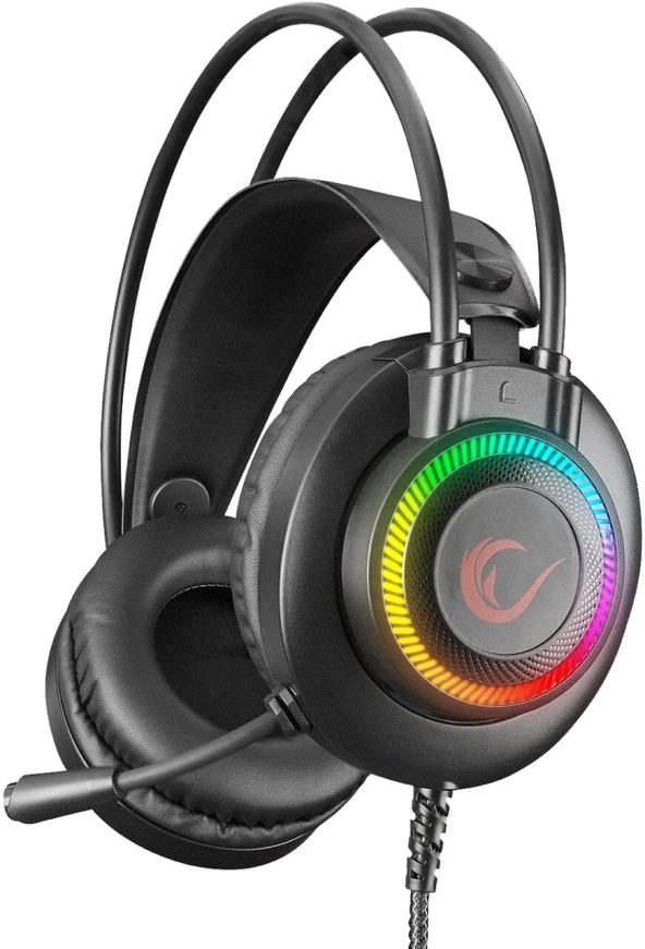 Rampage RM-K27 X-Jammer 3.5 MM 7 Renk Ledli Kulak Üstü Oyuncu Kulaklığı