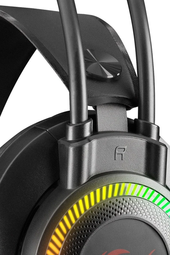 Rampage Rm-K27 3.5 Mm 7 Renk Ledli Kulak Üstü Oyuncu Kulaklığı - 6