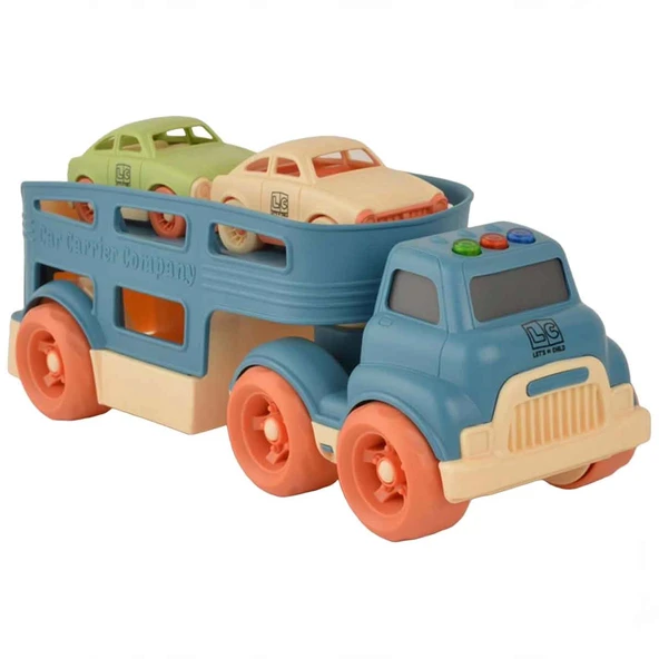 LC Sesli ve Işıklı Taşıyıcı Tır 3 Parça - 1 Adet Stokta Olan Gönderilir - 8