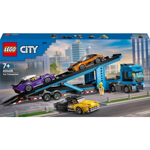 LEGO City 60408 Spor Arabalı Araç Taşıma Kamyonu (998 Parça) - 4