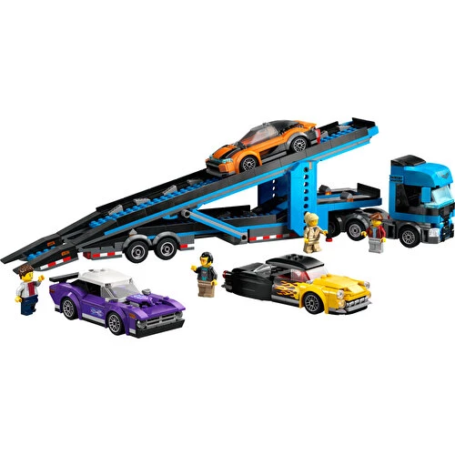 LEGO City 60408 Spor Arabalı Araç Taşıma Kamyonu (998 Parça) - 3