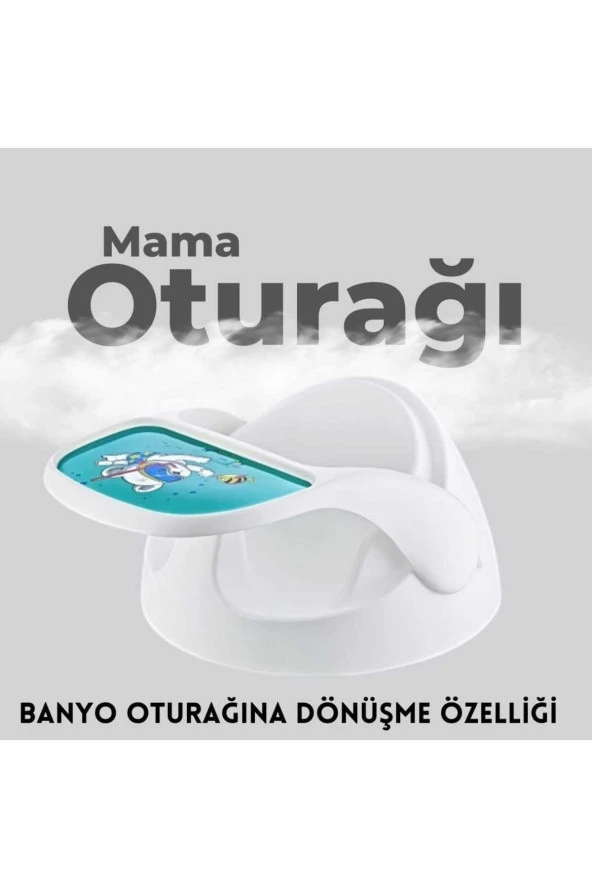 Mama Oturağı Çıkarılabilir Masa Mama Sandalyesi Banyo Oturağı Taşınabilir Kaydırmaz Taban Devrilmez