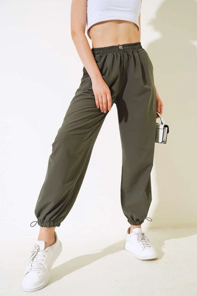 Paça Lastikli Pantolon Haki ürün görseli 1
