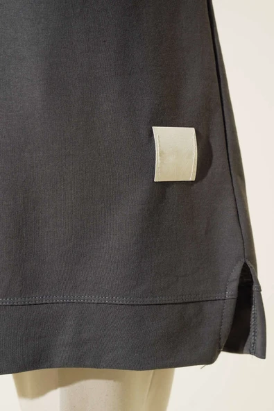 Salaş Armalı Tunik Füme - Resim 4