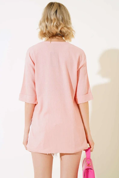 Bürümcük Tshirt Somon - Resim 3