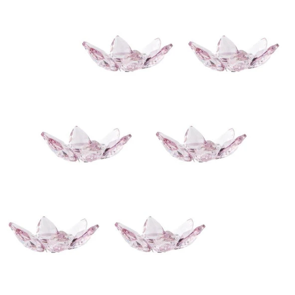 6'lı Mırra Tabak Nilüfer Pembe Renk