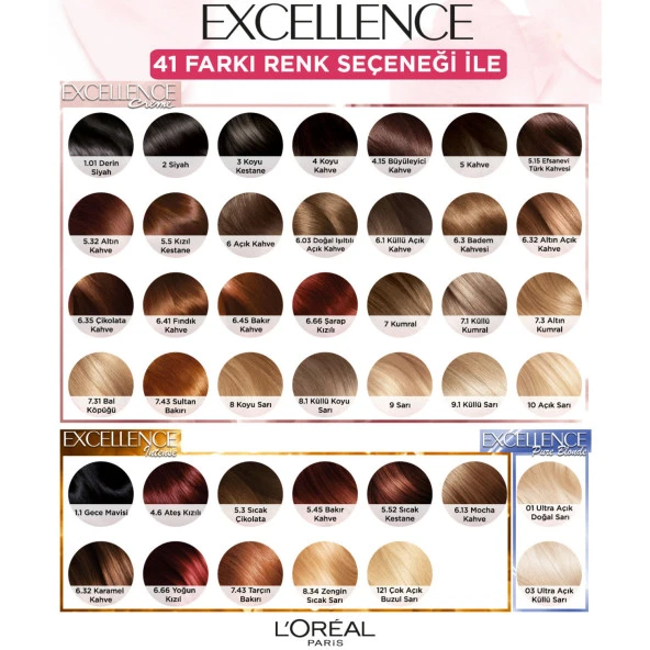 L'Oréal Paris Excellence Creme Saç Boyası - 5.32 Altın Kahve - Resim 8