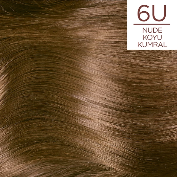 L’Oréal Paris Excellence Creme Nude Renkler Saç Boyası – 6U Nude Koyu Kumral - 2