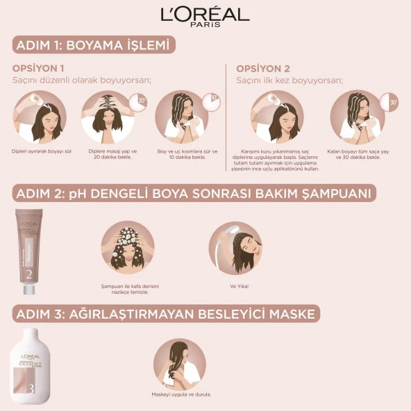 L’oréal Paris Excellence Creme Nude Renkler Saç Boyası – 3U Nude Koyu Kahve - Resim 7