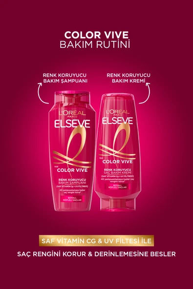 L'Oréal Paris Elseve Colorvive Renk Koruyucu Bakım Şampuanı 300 ml - 7