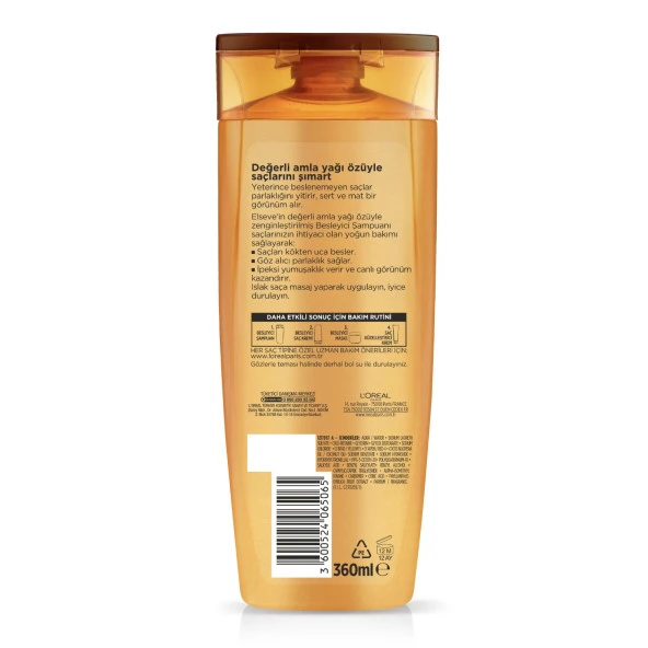 L'Oréal Paris Elseve 6 Mucizevi Yağ Besleyici Bakım Şampuanı 360 ml - 2