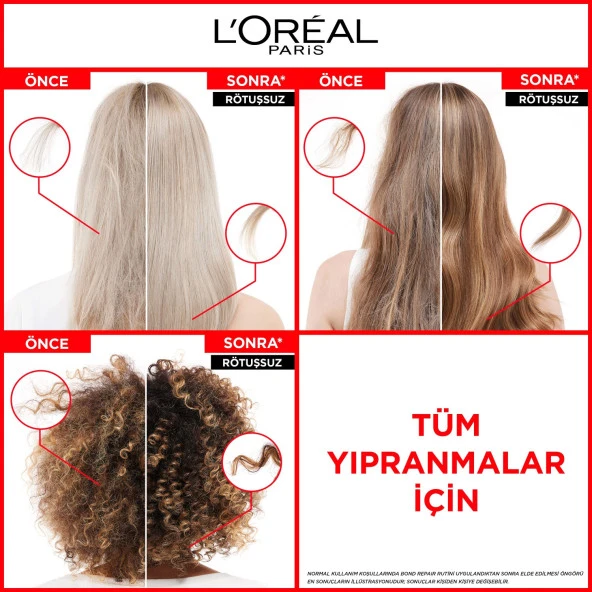 L'Oréal Paris Bond Repair Tüm Yıpranmalar için Saç Bağlarını Güçlendirici Şampuan 200ML - 4