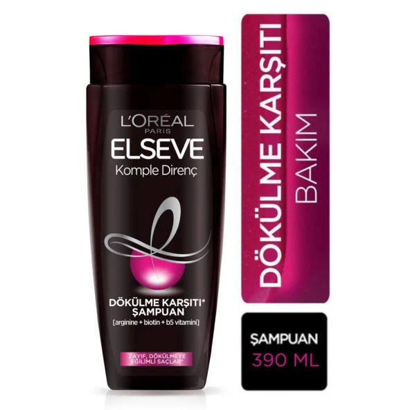 L'oréal Paris Elseve Komple Direnç Dökülme Karşıtı Şampuan 390 Ml