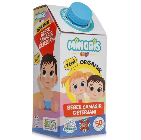 Minoris Baby Organik Bebek Çamaşır Deterjanı 1 Lt