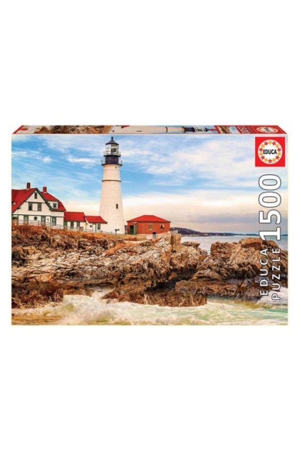Educa Puzzle 1500 Parça Rocky Lighthouse Deniz Feneri 179781