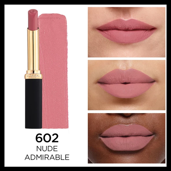 L'Oréal Paris Color Riche Intense Volume Matte Ruj - 602 Nude Admirable - 2