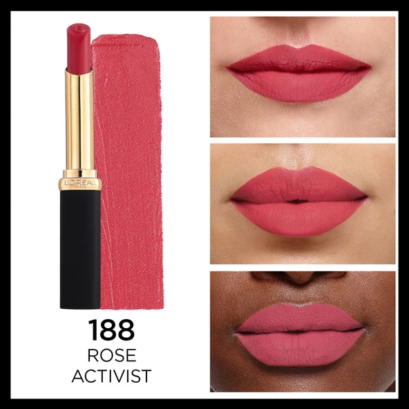 L'Oréal Paris Color Riche Intense Volume Matte Ruj - 188 Rose Activist - 2